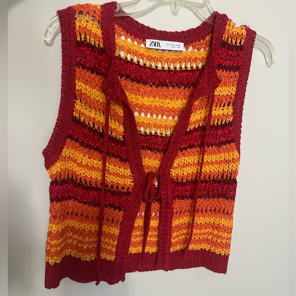 Zara Multicolor Knit Vest